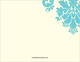 Aqua Damask Scroll Foldover Note Cards Image 3 of 4